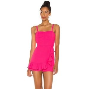 Amanda Uprichard Pink Lacquer Trudy Romper XS